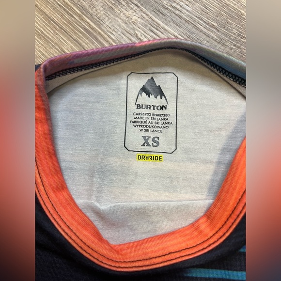 Burton Base Layer Midweight Crew - Coral Flynn Glitch XS - Picture 10 of 11